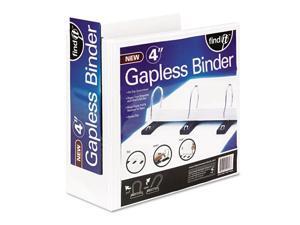 Find It Gapless Loop Ring View Binder 11 x 8-1/2 4" Capacity White SNS01703 Find It Gapless Loop Ring View Binder 11 x 8-1/2 4" Capacity White SNS01703