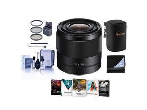 Sony FE 28mm f/2 E-Mount Lens with Free PC Accessory Bundle #SEL28F20 NK