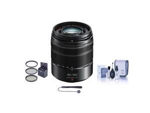 Panasonic Lumix G Vario 45-150mm f/4.0-5.6 ASPH Lens, Matte Black W/Free Bundle Panasonic Lumix G Vario 45-150mm f/4.0-5.6 ASPH Lens, Matte Black W/Free Bundle