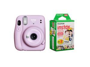 Fujifilm Instax Mini 11 Instant Film Camera,Lilac Purple W/Fuji Film Twin Pack