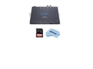 AJA HELO H.264 Streamer and Recorder With 128GB SDXC U3 Card, Microfiber Cloth AJA HELO H.264 Streamer and Recorder With 128GB SDXC U3 Card, Microfiber Cloth