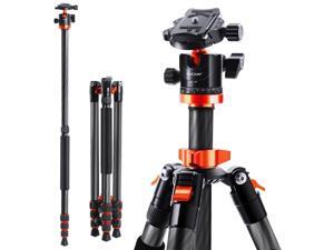 K&F Concept SA254C1 4-Section Carbon Fiber Tripod and Monopod Kit #KF09.091 K&F Concept SA254C1 4-Section Carbon Fiber Tripod and Monopod Kit #KF09.091