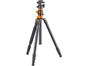 K&F Concept Black and Orange Aluminum Tripod Monopod with Center Axle Transverse K&F Concept Black and Orange Aluminum Tripod Monopod with Center Axle Transverse