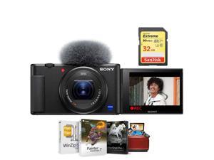 Sony ZV-1 Compact 4K HD Camera With Free 32GB SDHC U3 Card, Mac Software Package Sony ZV-1 Compact 4K HD Camera With Free 32GB SDHC U3 Card, Mac Software Package