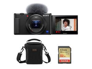 Sony ZV-1 Compact 4K HD Camera - With Free Shoulder Bag, 32GB SDHC Memory Card Sony ZV-1 Compact 4K HD Camera - With Free Shoulder Bag, 32GB SDHC Memory Card