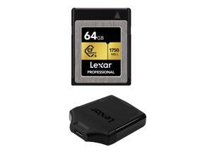 Lexar Professional CFexpress 64GB Type-B Memory Card W/Type-B USB 3.1 Reader Lexar Professional CFexpress 64GB Type-B Memory Card W/Type-B USB 3.1 Reader