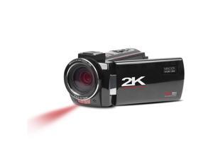 Minolta MN2K10NV 2K UHD Camcorder w/3" Touch & Infrared Night Vision, Black