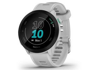 Garmin Forerunner 55 GPS Running Smart Watch with Fitness Tracking - White