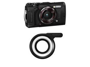 Olympus Tough TG-6 Digital Camera, Black - With Olympus LG-1 LED Light Guide