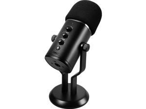 MSI IMMERSE GV60 Streaming MIC 'USB Type-C Interface and 3.5mm Aux, for Professional Applications with Intuituve Control in 4 Modes: Stereo, Omnidirectional, Cardioid and Bidirectional