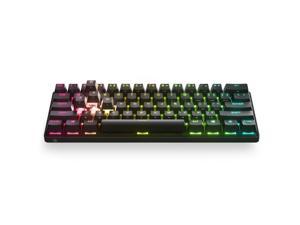 SteelSeries Apex Pro Mini Wireless Mechanical Gaming Keyboard - World's Fastest Keyboard - Adjustable Actuation - Compact 60% Form Factor - RGB - PBT Keycaps - Bluetooth 5.0 - 2.4GHz - USB-C