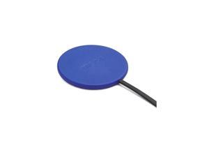 Orbit Moon Wireless Charger with QC30 AC Wall Charger Blue Imitation Leather