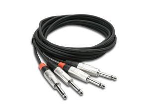Hosa HPP-005X2 5-Feet Pro Dual Cable 1/4-Inch TS to Same Hosa HPP-005X2 5-Feet Pro Dual Cable 1/4-Inch TS to Same