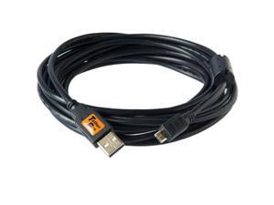 Tether Tools TetherPro 15' USB 2.0 A Male to Micro-B 5 Pin Cable, Black Tether Tools TetherPro 15' USB 2.0 A Male to Micro-B 5 Pin Cable, Black