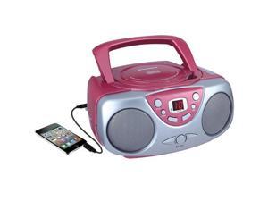 Sylvania SRCD243M PINK Portable CD Radio Boom Box (Pink ) Sylvania SRCD243M PINK Portable CD Radio Boom Box (Pink )
