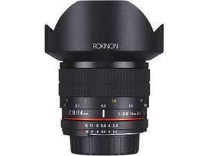 Rokinon 14mm f/2.8 IF ED UMC Manual Focus Lens with AE Chip for Canon EF Camera