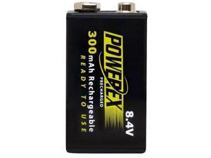 Maha Powerex MHR84VP 1-pack 300mAh 9V Ni-MH Rechargeable Batteries Maha Powerex MHR84VP 1-pack 300mAh 9V Ni-MH Rechargeable Batteries