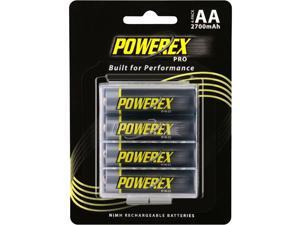 Maha Powerex PRO 2700mAh Rechargeable AA NiMH Batteries, 1.2V, 4-Pack #MHRAA4PRO Maha Powerex PRO 2700mAh Rechargeable AA NiMH Batteries, 1.2V, 4-Pack #MHRAA4PRO