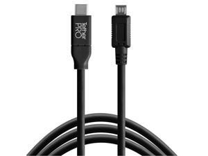 Tether Tools TetherPro USB-C to 2.0 Micro-B 5-Pin Cable, 15', Black #CUC2515-BLK Tether Tools TetherPro USB-C to 2.0 Micro-B 5-Pin Cable, 15', Black #CUC2515-BLK