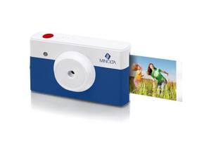 Minolta InstaPix 2 in 1 Bluetooth Camera and Printer, Blue #MNCP10-BL