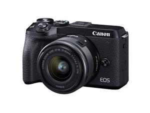 Canon EOS M6 Mark II Mirrorless Digital Camera, 15-45mm Lens, EVF-DC2, Black Canon EOS M6 Mark II Mirrorless Digital Camera, 15-45mm Lens, EVF-DC2, Black