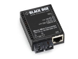 Black Box Micro Mini LMC404A Transceiver/Media Converter - 1 x Network (RJ-45) - 1 x SC Ports - - - Black Box Micro Mini LMC404A Transceiver/Media Converter - 1 x Network (RJ-45) - 1 x SC Ports - - -