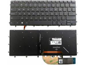 New US Black English Backlit Laptop Keyboard (without palmrest) Replacement for Dell XPS 15 7590 Precision 5540 M5540 Light Backlight