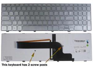 New Laptop Keyboard for Dell PN: NSK-LG0BW 01 9Z.NAUBW.001 90.47L07.S01 V143625AS1 V143625AS1 layout Silver color Backlit