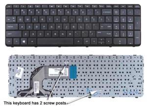 Replacement for HP 15-f125wm 15-f199nr 15-f200 15-f205dx 15-f210ca 15-f215dx US Layout Black Color with Frame New Laptop Keyboard