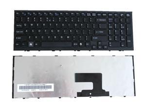 Laptop Keyboard Compatible for Sony VAIO SVP1321A1CT SVP132A1CW SVP132A1CV SVP132A1CM US Black No Frame