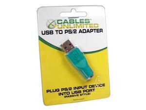 Cables Unlimted ADP5210 PS/2 Mice and Keyboards To USB Port Adapter Cables Unlimted ADP5210 PS/2 Mice and Keyboards To USB Port Adapter
