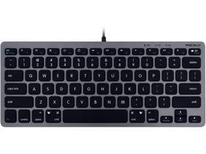 Macally Slim USB Wired Small Compact Mini Computer Keyboard for Apple Mac, iMac, MacBook Pro/Air, Mac Mini, Windows PC Desktops, Laptop (Space Gray) Macally Slim USB Wired Small Compact Mini Computer Keyboard for Apple Mac, iMac, MacBook Pro/Air, Mac Mini, Windows PC Desktops, Laptop (Space Gray)