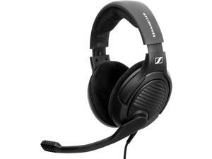 Massdrop x Sennheiser PC37X Gaming Headset — Noise-Cancelling Microphone with Over-Ear Open-Back Design, 10 ft Detachable Cable, and Velour Earpads,Black