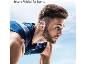 E171 Sports Earbuds Wired with Microphone, Sweatproof Wrap Around Earphones with Over Ear Hook, in Ear Running Headphones for Workout Exercise Gym Compatible with iPhone, Cell Phon
