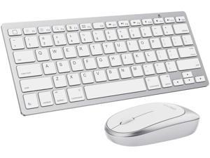OMOTON iPad Keyboard and Mouse Combo, Wireless Bluetooth Keyboard Mouse for iPad Pro 12.9/11, iPad 8th/7th Gen, iPad Air 4, All iPad (iPadOS 13 and Above), and Other Bluetooth Enabled Devices, White