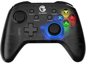GameSir T4 pro Wireless Game Controller for Windows 7 8 10 PCiPhoneAndroidSwitch Dual Shock USB Bluetooth Mobile Phone Gamepad Joystick for Apple Arcade MFi Games SemiTransparent LED Backlight