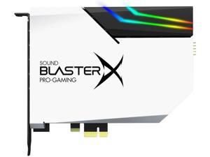 Creative Sound BlasterX AE-5 Plus Pure Edition SABRE32 Ultra-Class 32-bit/384kHz PCI-e Gaming Sound Card and DAC with Dolby Digital and DTS, Xamp Discrete Headphone Bi-amp, 122dB SNR, RGB LED Strips