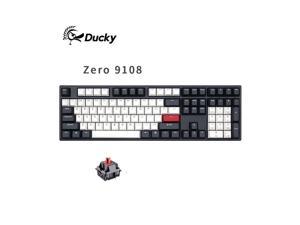 Ducky Zero 9108 Tuxedo 108 keys Wired Mechanical Gaming Keyboard - Cherry MX Red