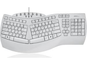 Perixx PERIBOARD-512W Periboard-512 Ergonomic Split Keyboard - Natural Ergonomic Design - White - Bulky Size 19.09X9.29X1.73 US English Layout Perixx PERIBOARD-512W Periboard-512 Ergonomic Split Keyboard - Natural Ergonomic Design - White - Bulky Size 19.09X9.29X1.73 US English Layout