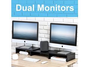 FITUEYES 3 Shelf Monitor Stand Riser with Adjustable Length and Angle,DT108001WB FITUEYES 3 Shelf Monitor Stand Riser with Adjustable Length and Angle,DT108001WB