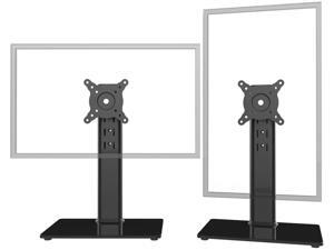 2 Pack Single LCD Computer Monitor Free-Standing Desk Stand Riser for 13 inch to 32 inch Screen with Swivel, Height Adjustable, Rotation, Holds One (1) Screen up to 77Lbs(HT05B-201) 2 Pack Single LCD Computer Monitor Free-Standing Desk Stand Riser for 13 inch to 32 inch Screen with Swivel, Height Adjustable, Rotation, Holds One (1) Screen up to 77Lbs(HT05B-201)