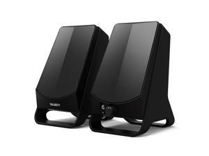 Majority DX10 PC Computer Speakers | 10W Power | USB Plug and Play | Classic Black with Multi-Connection