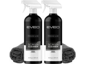 Screen Cleaner Spray (16oz x 2 Pack) - Large Screen Cleaner Bottle - TV Screen Cleaner, Computer Screen Cleaner, for Laptop, Phone, Ipad - Electronic Cleaner - Microfiber Cloth Included