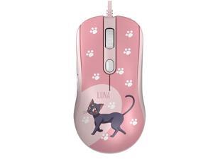 AG325 2500DPI 6 Programmable Buttons USB Wired Gaming Mouse Pixart PMW3325-Pink Crystal-LUNA AG325 2500DPI 6 Programmable Buttons USB Wired Gaming Mouse Pixart PMW3325-Pink Crystal-LUNA