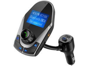 Nulaxy Bluetooth Car FM Transmitter Audio Adapter Receiver Wireless Handsfree Voltmeter Car Kit TF Card AUX USB 1.44 Display On/Off Button Folder Play Mode - KM24 Nulaxy Bluetooth Car FM Transmitter Audio Adapter Receiver Wireless Handsfree Voltmeter Car Kit TF Card AUX USB 1.44 Display On/Off Button Folder Play Mode - KM24