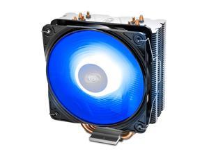 DEEPCOOL GAMMAXX400V2 Blue CPU Air Cooler with 4 Heatpipes, 120mm PWM Fan and Blue LED for Intel/AMD CPUs (AM4 Compatible)