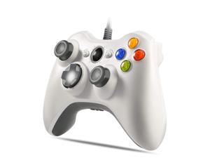 Xbox 360 Wired Controller, CORN USB Gamepad, Joypad with Shoulders Buttons, for Microsoft Xbox360/Xbox 360 Slim/PC Windows 7 8 10 Game (White) Xbox 360 Wired Controller, CORN USB Gamepad, Joypad with Shoulders Buttons, for Microsoft Xbox360/Xbox 360 Slim/PC Windows 7 8 10 Game (White)