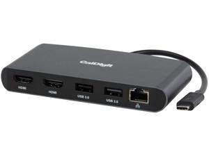 CalDigit Thunderbolt 3 Mini Dock -Portable, Bus Powered, Non Charging, 40Gbs, Dual 4K Display Adapter, USB 3.0 & 2.0 and Gigabit Ethernet LAN for Thunderbolt 3 Mac and PC (Dual HDMI 2.0, Black) CalDigit Thunderbolt 3 Mini Dock -Portable, Bus Powered, Non Charging, 40Gbs, Dual 4K Display Adapter, USB 3.0 & 2.0 and Gigabit Ethernet LAN for Thunderbolt 3 Mac and PC (Dual HDMI 2.0, Black)