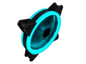 CORN 3-Pack Long Life Computer Case Fan 120mm Silent Cooling Case Fan Computer Cases Cooling LED Blue