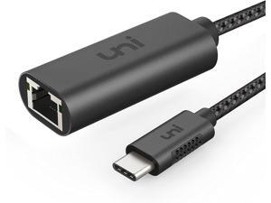 USB C to Ethernet Adapter, uni RJ45 to USB C Thunderbolt 3/Type-C Gigabit Ethernet LAN Network Adapter, Compatible for MacBook Pro 2020/2019/2018/2017, MacBook Air, Dell XPS and More USB C to Ethernet Adapter, uni RJ45 to USB C Thunderbolt 3/Type-C Gigabit Ethernet LAN Network Adapter, Compatible for MacBook Pro 2020/2019/2018/2017, MacBook Air, Dell XPS and More